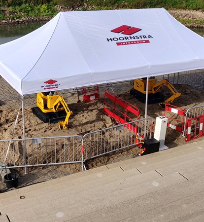 Construction tent on sale